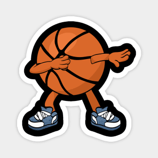 Dabbing Basketball Ball Kids Boys Dab Dance Magnet