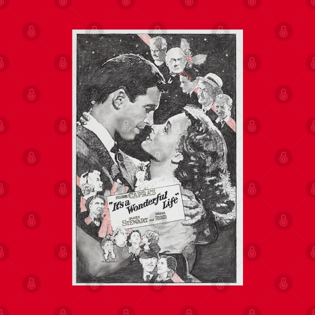 It's A Wonderful Life Classic Movie Poster by Noir-N-More