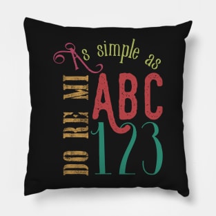 ABC 123 DO RE MI Pillow