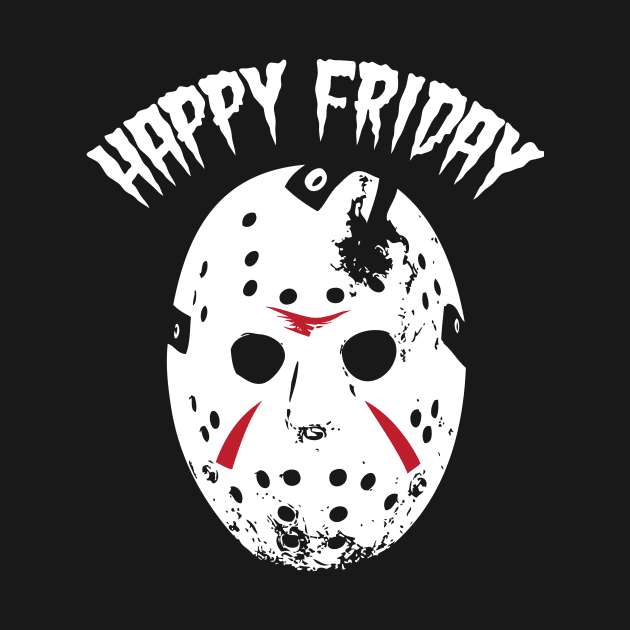 jason, mask, happy friday by ThyShirtProject - Affiliate