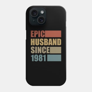 Vintage Epic Husband Since 1981 Phone Case