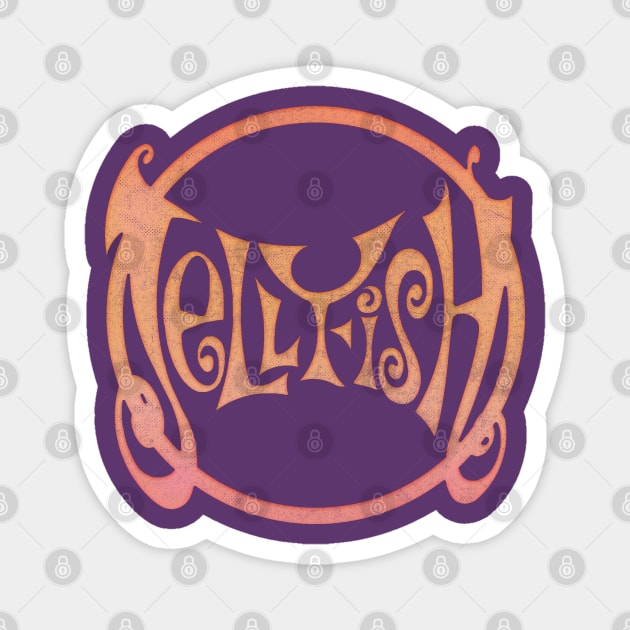 Jellyfish /// 90s Retro Fan Art Design Magnet by DankFutura