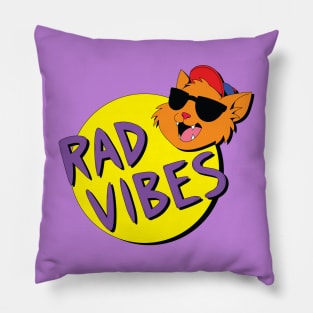 Rad Vibes (text version 2) Pillow