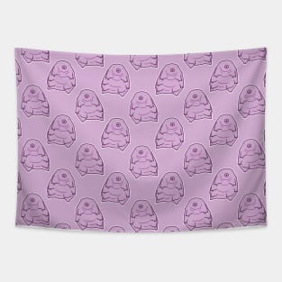 Water Bear Purple Pattern Tapestry