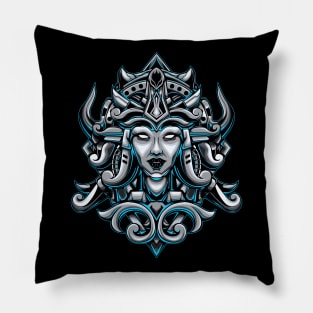 Beauty Face Illustration Pillow