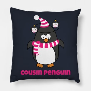 Christmas Penguin Pajama Animal Costume Cousin Penguin Shirt T-Shirt Pillow