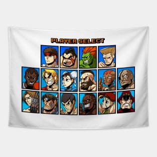 Street Fighter Player Select Tapestry