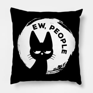 Funny Cat - Ew People Pillow