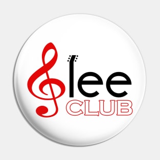 Glee Club Red and Black T Shirt Pin