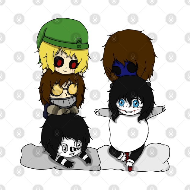 creepypasta boys chibi by LillyTheChibi