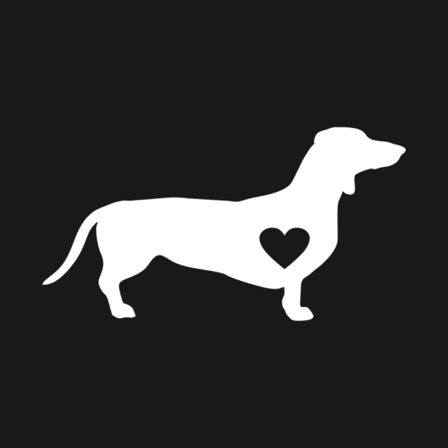 Dachshund Love Heart Graphic by Xamgi