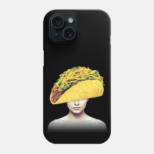 Taco head portrait Phone Case