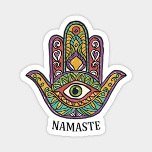 Namaste - Hamsa hand Magnet