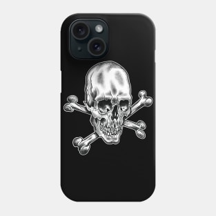 Skull and Crossbones Neo Traditional Tattoo Phone Case