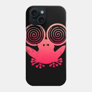 Hypnotic Abstract Frog - Pink Phone Case
