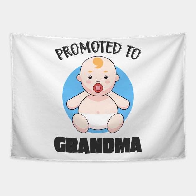 Grandma Family Birth Grandchildren Baby Tapestry by Foxxy Merch