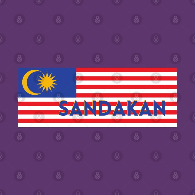 Sandakan City in Malaysian Flag by aybe7elf