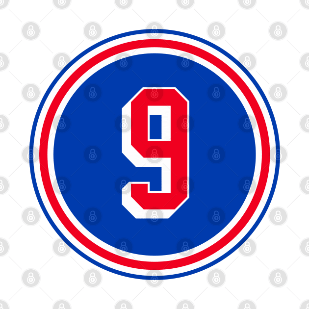 Adam Graves Number 9 Jersey New York Rangers Inspired by naesha stores