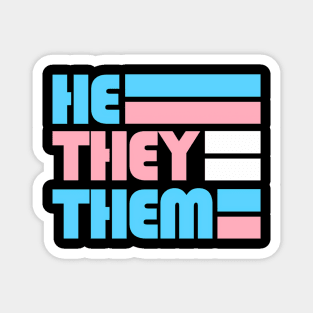 Queer Nonbinary Pronouns Gender Identity He They Them Magnet