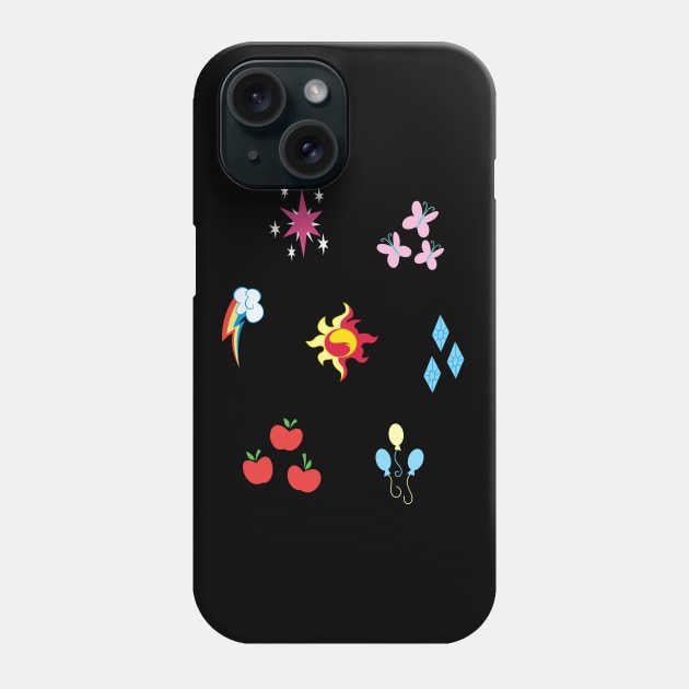 My little Pony - Elements of Harmony Cutie Mark Special V2 (Sunset Shimmer) Phone Case by ariados4711