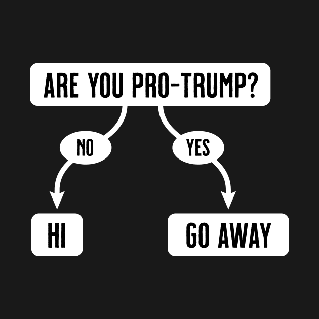 Are You Pro-Trump- Funny Anti-Trump Flowchart by tommartinart