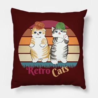 Retro cats Pillow