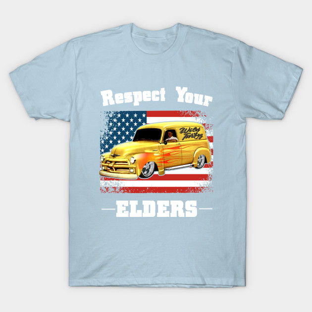 Disover Funny Car Guy - Respect Your Elders Classic Panel Truck - Truck - T-Shirt