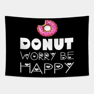 Donut Worry Be Happy Tapestry