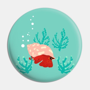 Happy Hermit Crab Pin