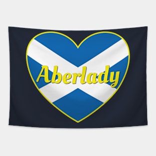 Aberlady Scotland UK Scotland Flag Heart Tapestry