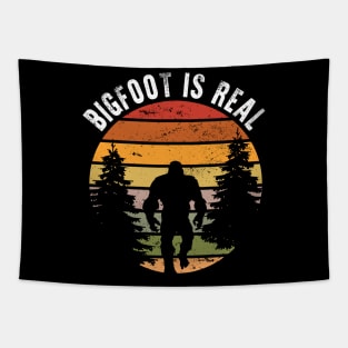 Bigfoot is Real - Funny Sasquatch Yeti Tapestry