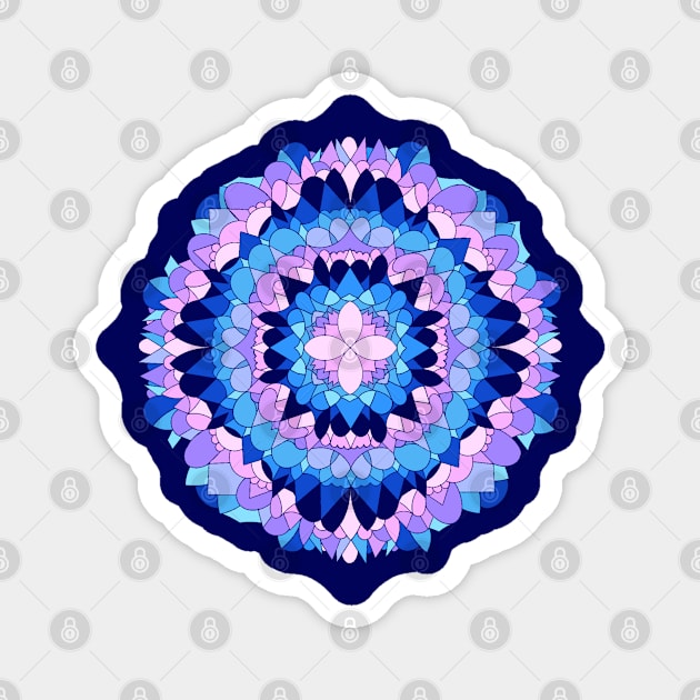 Mandala Gem Magnet by bajabarracuda