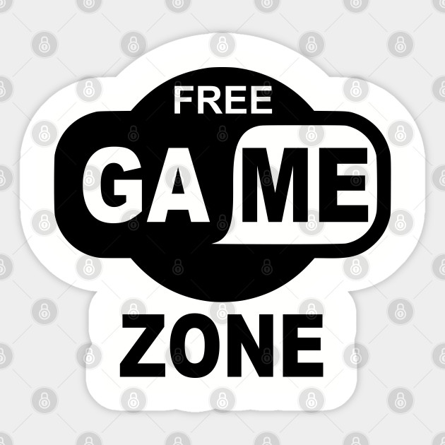 Free Game Zone Design For Gamers Gamer Sticker Teepublic Uk