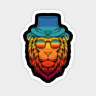 Vintage Gentleman Lion Magnet