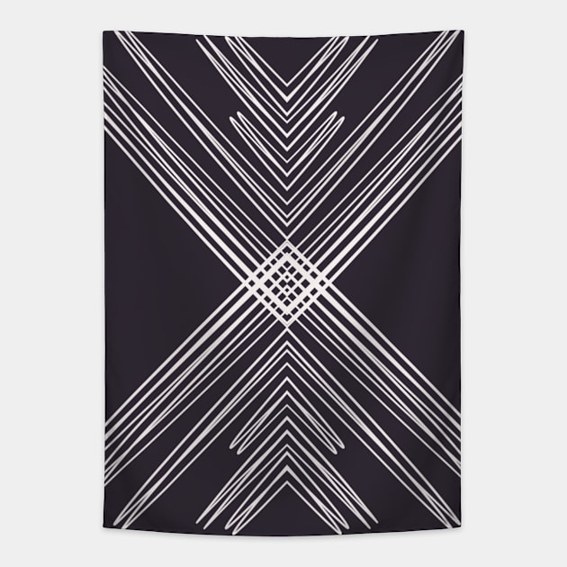 Tribal motif design Tapestry by PaepaeEthnicDesign