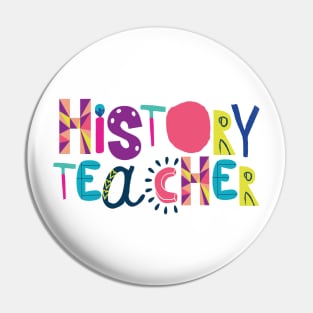 Cute History Teacher Gift Idea Back to School Pin
