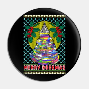 Ugly Christmas Bookish Tree Pin