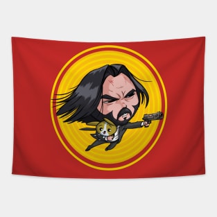 Cute John Wick Tapestry