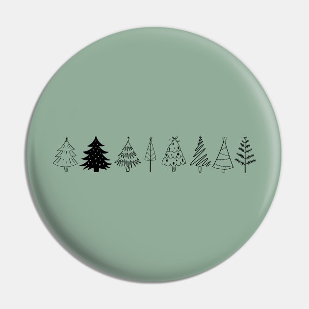 Christmas Trees Pin by Likeable Design