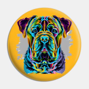 Presa Canario Canary Catch Dog Painting Pin