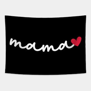 Mama Cursive with Heart Tapestry