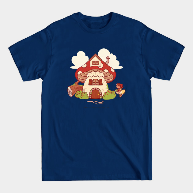 Goblincore Mushroom House Kawaii - Goblincore - T-Shirt