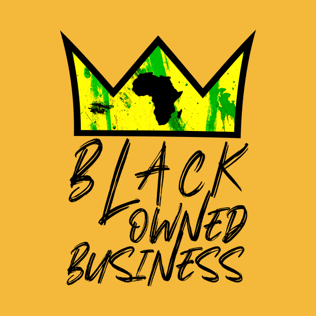 Black Owned Business African Crown by Glass Table Designs