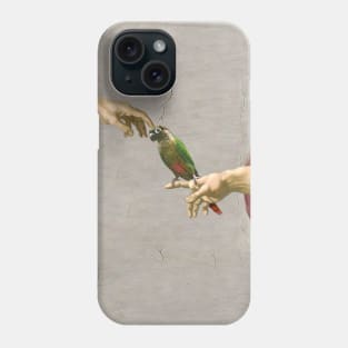 Michelangelo Green cheek conure #vertical Phone Case
