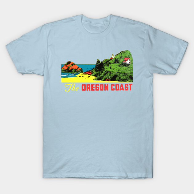 The Oregon Coast Vintage - Oregon - T-Shirt