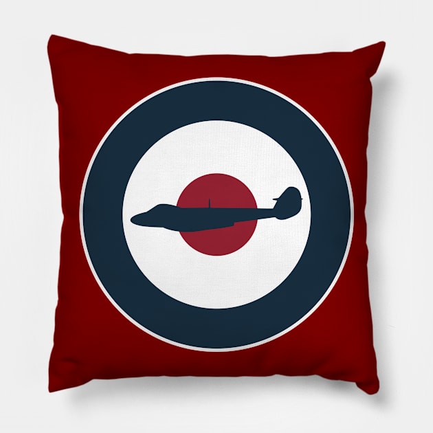 RAF Gloster Meteor Patch Pillow by TCP