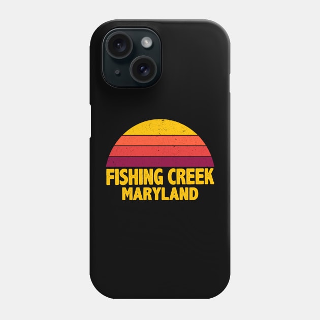 Vintage FISHING CREEK MARYLAND Phone Case by ChadPill