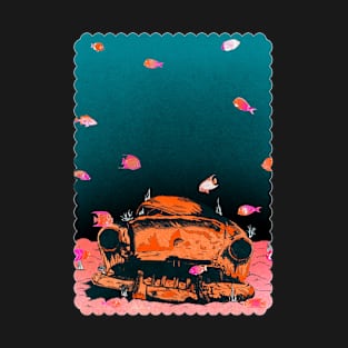 Ocean floor car T-Shirt