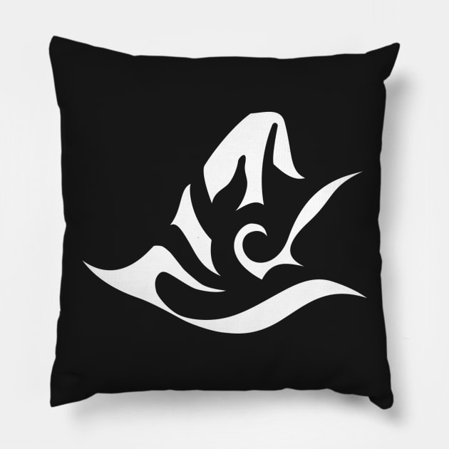 Black Desert Witch Class Icon T-Shirt Pillow by Jaxilar