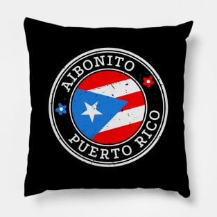 Aibonito Puerto Rico Puerto Rican Pride Flag Pillow